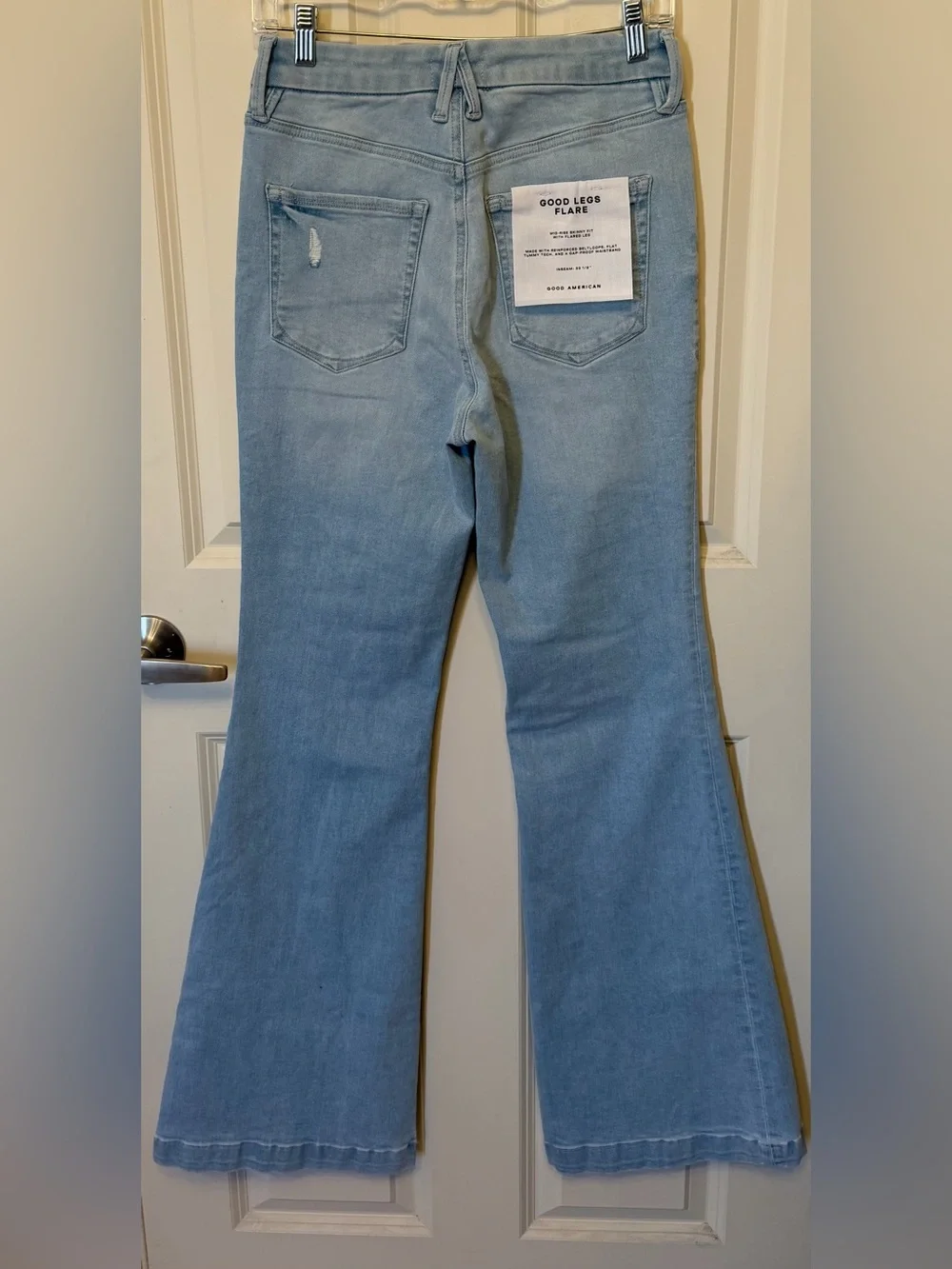 NWT Good American ALWAYS FITS GOOD LEGS FLARE Stretch Jeans, Sizes 6-12